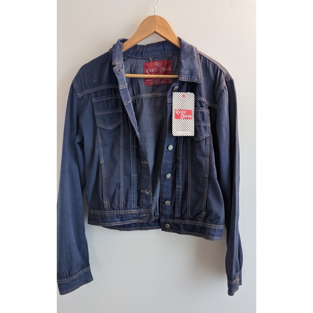NWT Rustic Denim Jacket - Picture 2 of 4